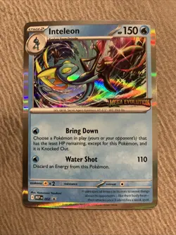 Inteleon Pokemon Mega Evolution Stamp Black Star Promo 002 - Image 1