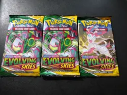 Evolving Skies - Pokemon Sword & Shield Booster Packs - Lot of 3 - Image 1