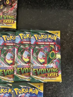 Lot Of 21 Pokemon Evolving Skies Booster Packs From Tins! - Image 3