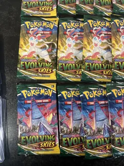 Lot Of 21 Pokemon Evolving Skies Booster Packs From Tins! - Image 4