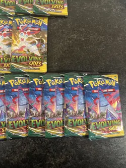 Lot Of 21 Pokemon Evolving Skies Booster Packs From Tins! - Image 5