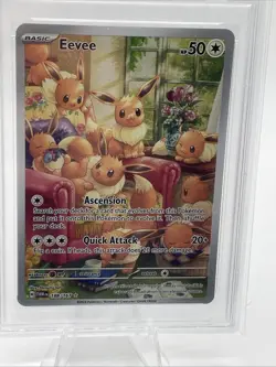 PSA 9 MINT SV Twilight Masquerade Eevee 188/167 Illustration Rare Pokemon - Image 2