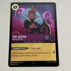 The Queen 56/204 Disney Lorcana The First Chapter Super Rare Cold Foil Card NM - Image 1