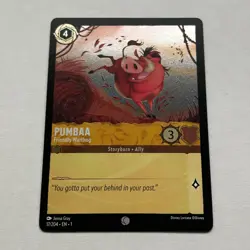 Pumbaa 17/204 Disney Lorcana The First Chapter Common Cold Foil Card NM - Image 1