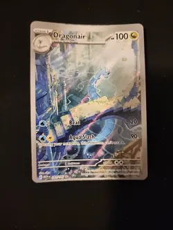Pokemon Card 151 Dragonair Off Center Miscut Error - Image 1