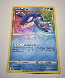 Pokemon TCG Shining Fates Kyogre Amazing Rare Holo Card 021/072 - Image 1