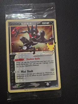 Pokemon TCG Celebrations Sealed Greninja Gold Star Promo Card SWSH144 - Image 1