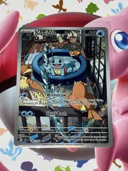 Pokemon TCG Squirtle Sv07 Stellar Crown Illustration Rare Card 148/142 Mint - Image 1