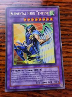 MP! - Elemental Hero Tempest EEN-EN034 Ultra Rare Unlimited Edition Yugioh Card - Image 1