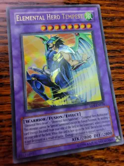 MP! - Elemental Hero Tempest EEN-EN034 Ultra Rare Unlimited Edition Yugioh Card - Image 3