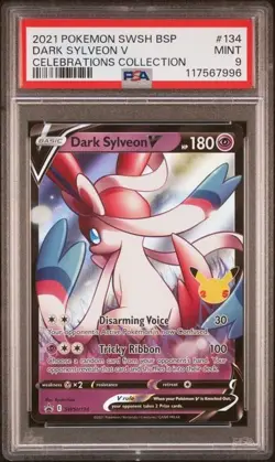 Dark Sylveon V SWSH134 SWSH: Sword & Shield Promo Cards Holo PSA 9 - Image 1