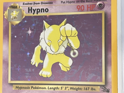 1999 Pokemon TCG Hypno 8/62 Fossil Set Holo Rare Card Vintage LP - Image 5