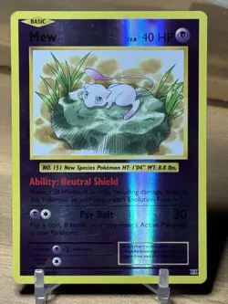 Pokemon Mew TCG Card Holo Rare XY Evolutions Card 53/108 LP Pokemon 2016 - Image 1