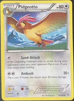 Pidgeotto 76/106 Flashfire Regular - Pokemon Card - Image 1