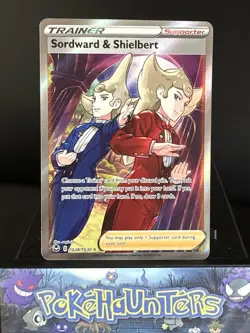 Pokemon Card Sordward & Shielbert TG28/TG30 Silver Tempest Full Art Near Mint - Image 1
