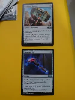 Manifold Key & Colossus Hammer Core Set 2020. M20. Magic the Gathering 2 Card. - Image 1