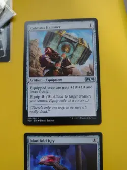 Manifold Key & Colossus Hammer Core Set 2020. M20. Magic the Gathering 2 Card. - Image 2