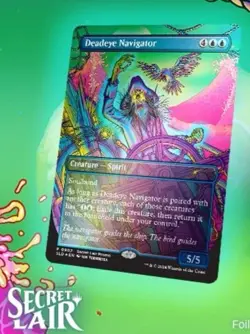 MTG Secret Lair Deadeye Navigator 0902 RAINBOW FOIL NM Near Mint - Image 1