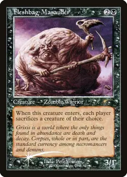 MTG Fleshbag Marauder RETRO FOIL Secret Lair Drop SLD NM Near Mint - Image 1