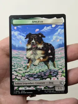 MTG Angelo / Darkstar #0019 #0020 Extended Art Final Fantasy Legendary Dog - Image 3