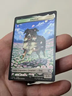 MTG Angelo / Darkstar #0019 #0020 Extended Art Final Fantasy Legendary Dog - Image 5