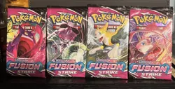 Pokemon TCG Fusion Strike Booster Pack Art Set - Image 1