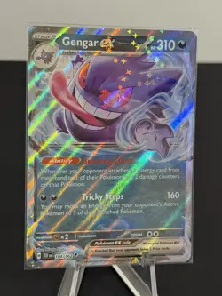 Pokemon TCG Gengar ex 104/162 Double Rare Scarlet & Violet Temporal Forces [NM] - Image 2