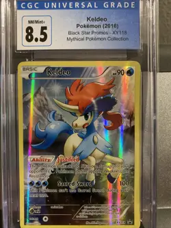 Pokemon Mythical Collection Keldeo XY118 Promo CGC 8.5 Near Mint/ Mint - Image 1