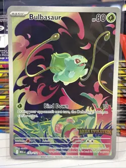 Pokemon Mega Evolution Bulbasaur 133/132 Stamped Promo Illustration SEALED - Image 1