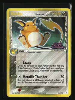 Pokemon RAICHU DELTA SPECIES 15/110 Reverse Holo (Holon Phantoms) LP/Light Play - Image 1