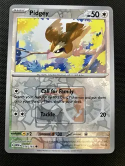POKEMON 151 Play! Pokemon TCG Promo - PIDGEY MEW 016/165 STAMPED LIMITED - Image 1