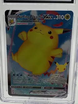 CGC 9 MINT Surfing Pikachu VMAX Holo 009/025 - Pokemon Celebrations Ultra Rare - Image 2