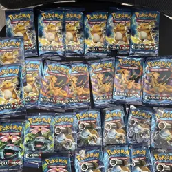26 EMPTY Wrapper Art Set Pokemon XY Evolutions Booster Pack Charizard Blastoise - Image 3