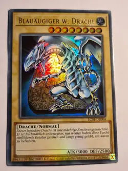 Blue-Eyes White Dragon (V.1 - Ultra Rare)●YUGIOH●LC01●GERMAN●LIMIT ED●NM●E017 - Image 1
