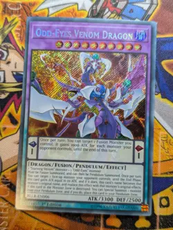 YUGIOH Odd-Eyes Venom Dragon - BLLR-EN006 - Secret Rare 1st Edition LP - Image 1