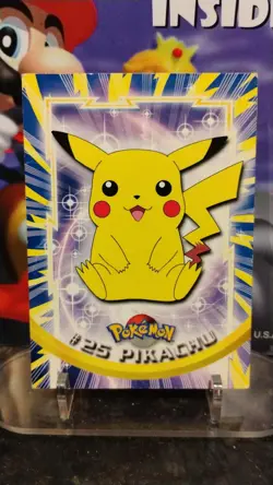 PIKACHU TV Animation Edition POKEMON Holo Foil 1999 TOPPS Trading Card #25 - Image 1