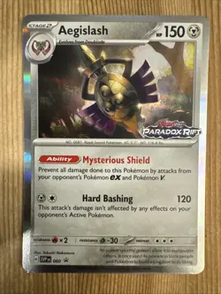 Aegislash - SVP060 - Pokemon Scarlet & Violet Promo Ultra Rare Holo Card LP - Image 1
