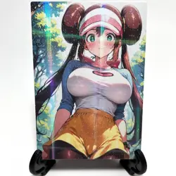 PokeGirl Rosa Sexy Hot Anime Waifu Girl Doujin Lewd Goddess Story ACG Art Card - Image 2