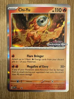 Chi-Yu - SVP057 - Pokemon Scarlet & Violet Promo Ultra Rare Holo Card NM - Image 1