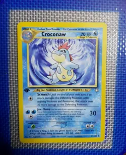 Pokemon TCG Croconaw Neo Genesis 1st Edition Uncommon Card 31/111 WOTC Vintage - Image 1