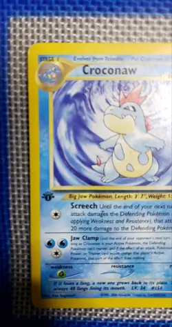 Pokemon TCG Croconaw Neo Genesis 1st Edition Uncommon Card 31/111 WOTC Vintage - Image 2