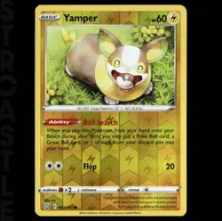 Yamper 052/163 Swsh05: Battle Styles (2021) Reverse Holo Common Pokemon TCG Card - Image 1