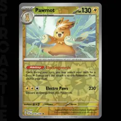 Pawmot 076/198 Sv01: Scarlet & Violet (2023) Reverse Holo Rare Pokemon TCG Card - Image 1
