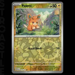 Pawmi 074/193 Sv02: Paldea Evolved (2023) Reverse Holo Common Pokemon TCG Card - Image 1