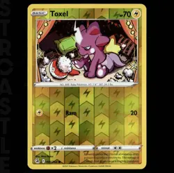 Toxel 105/264 Swsh08: Fusion Strike (2021) Reverse Holo Common Pokemon TCG Card - Image 1