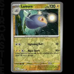 Lanturn 021/091 Sv: Paldean Fates (2024) Reverse Holo Uncommon Pokemon TCG Card - Image 1