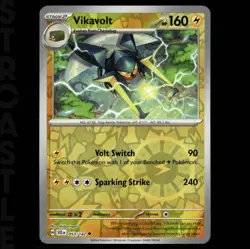 Vikavolt 053/142 Sv07: Stellar Crown Reverse Holo Uncommon Pokemon TCG Card - Image 1