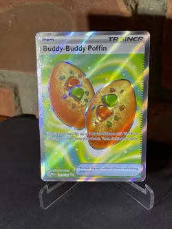 Buddy Buddy Poffin 167/132 Mega Evolution Secret Rare Pokemon Card NM - Image 1
