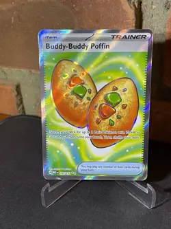 Buddy Buddy Poffin 167/132 Mega Evolution Secret Rare Pokemon Card NM - Image 2