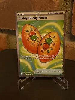 Buddy Buddy Poffin 167/132 Mega Evolution Secret Rare Pokemon Card NM - Image 3